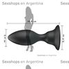 Dilatador anal con vibracion regulable por inclinacion y carga USB